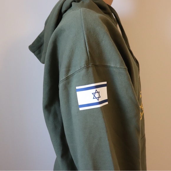Black IDF Pullover Hoodie - Israel Army - Stand with Israel - Picture 4 of 6